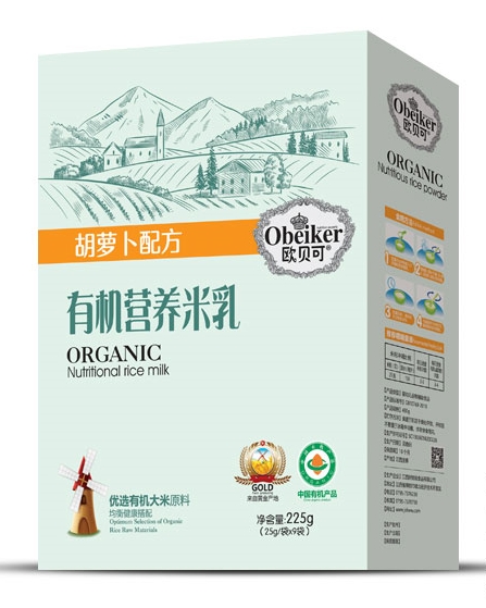 歐貝可有機米乳胡蘿卜配方（盒裝）